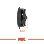 ابعاد فن رادیاتور 80 وات 5.5 inch