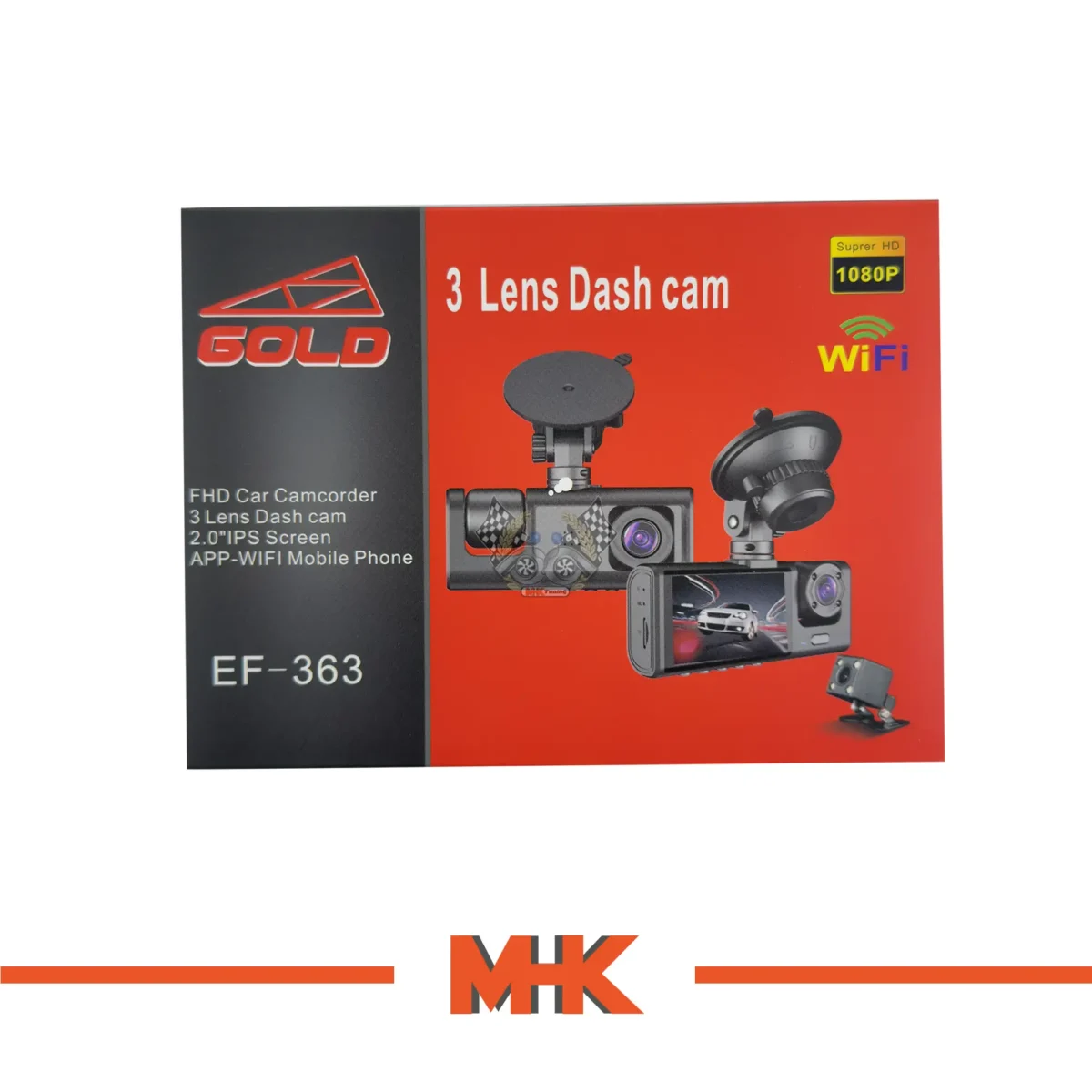جعبه دوربین ثبت وقایع 3 لنز GOLD مدل EF-363